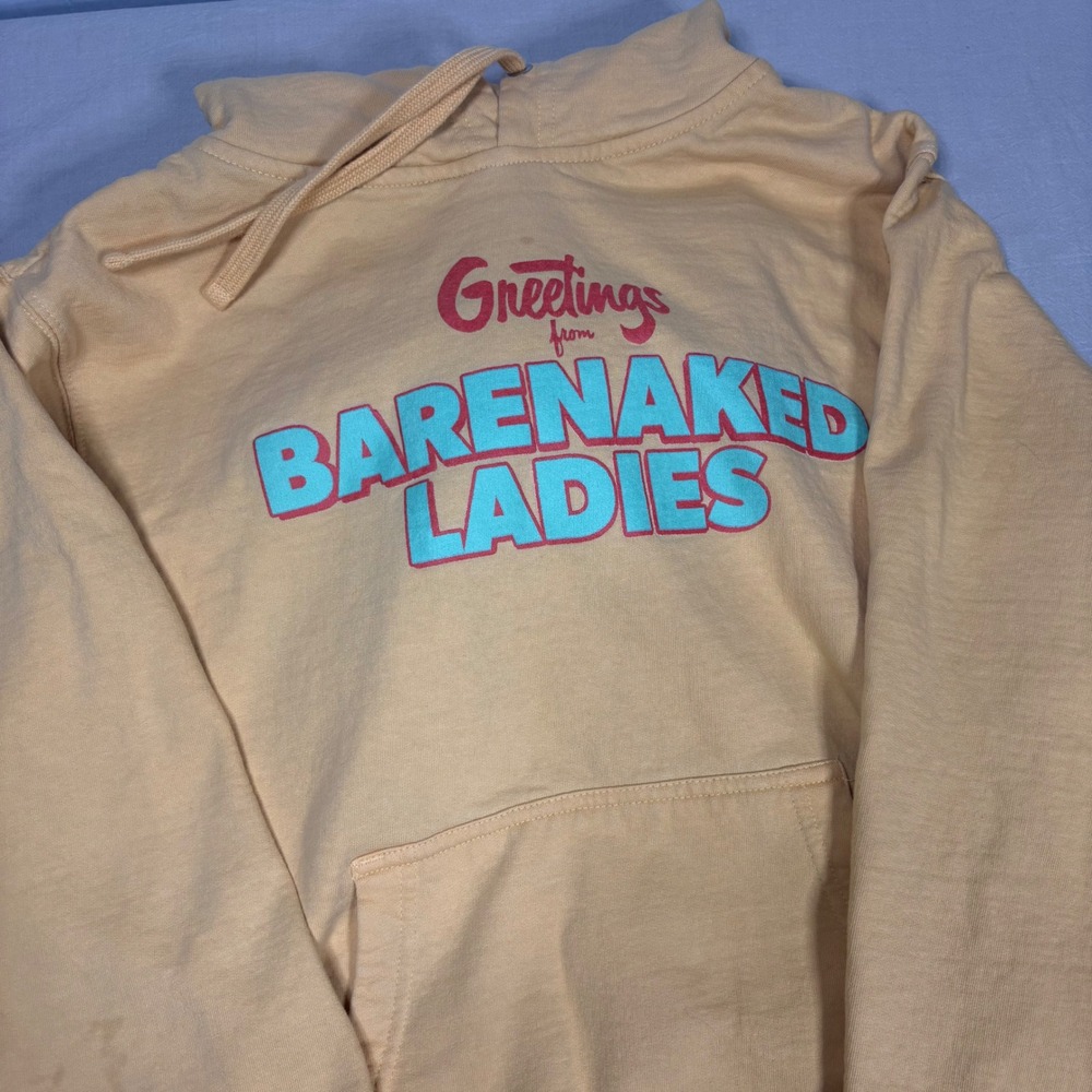 Barenaked Ladies Last Summer on Earth 2023 Tour‎ Hoodie Peach Yellow Small